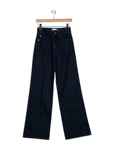 Pre-owned Sézane High-rise Wide Leg Jeans W/ Tags In Blue
