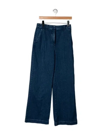 Pre-owned Sézane High-rise Wide Leg Jeans W/ Tags In Blue