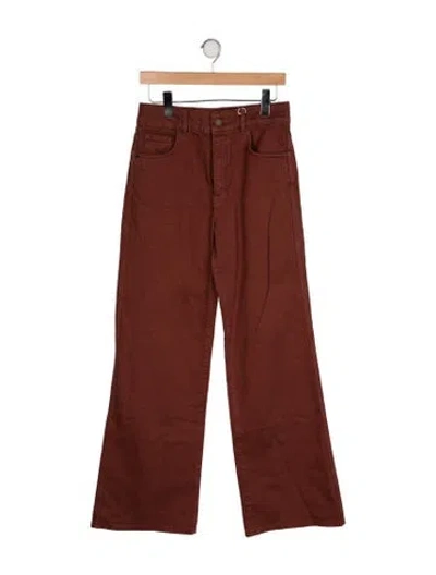 Pre-owned Sézane High-rise Wide Leg Jeans W/ Tags In Brown