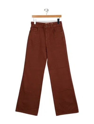 Pre-owned Sézane High-rise Wide Leg Jeans W/ Tags In Brown