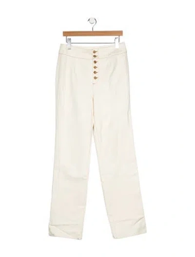 Pre-owned Sézane High-rise Wide Leg Jeans W/ Tags In Neutral