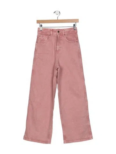 Pre-owned Sézane High-rise Wide Leg Jeans W/ Tags In Pink