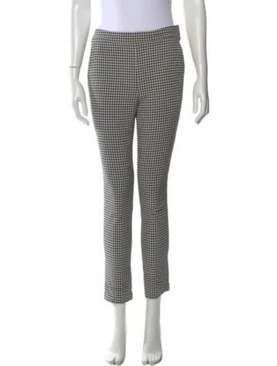 Pre-owned Sézane Houndstooth Print Skinny Leg Pants In Multi