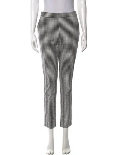 Pre-owned Sézane Houndstooth Print Straight Leg Pants In Multi