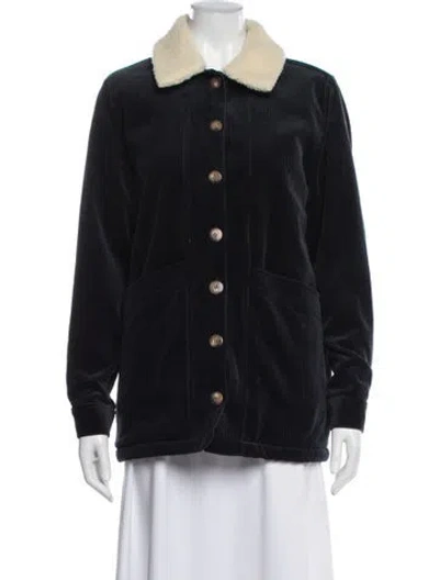 Pre-owned Sézane Jacket In Black/blue