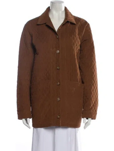 Pre-owned Sézane Jacket In Brown