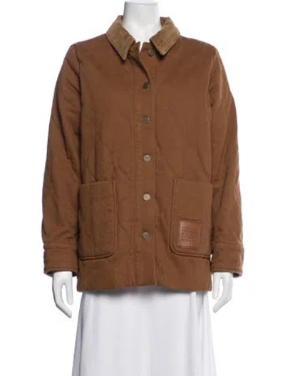Pre-owned Sézane Jacket In Brown