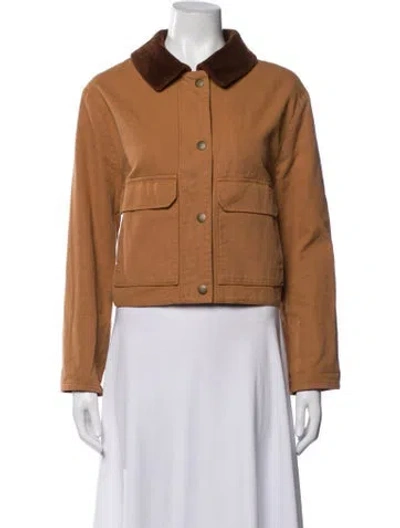 Pre-owned Sézane Jacket In Brown