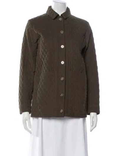 Pre-owned Sézane Jacket In Green