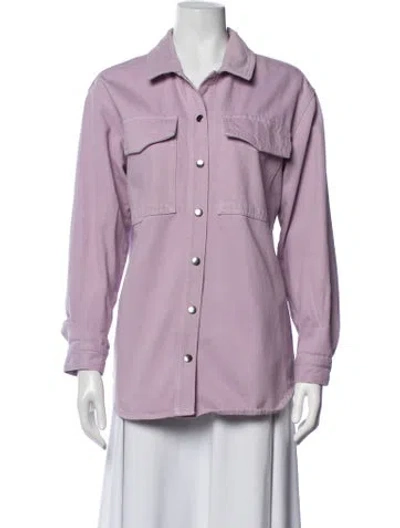 Pre-owned Sézane Jacket In Purple