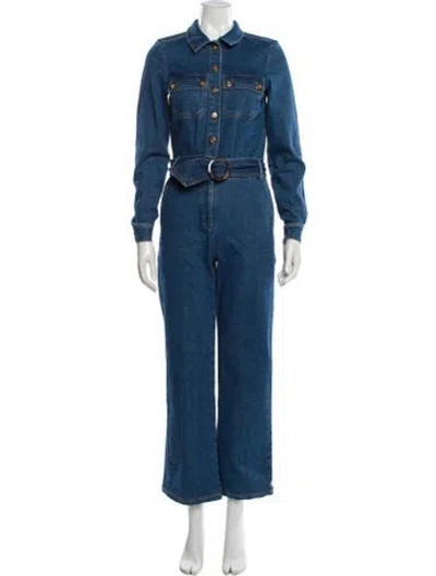 Pre-owned Sézane Jumpsuit In Blue