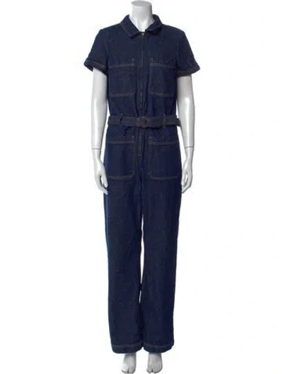 Pre-owned Sézane Jumpsuit In Blue