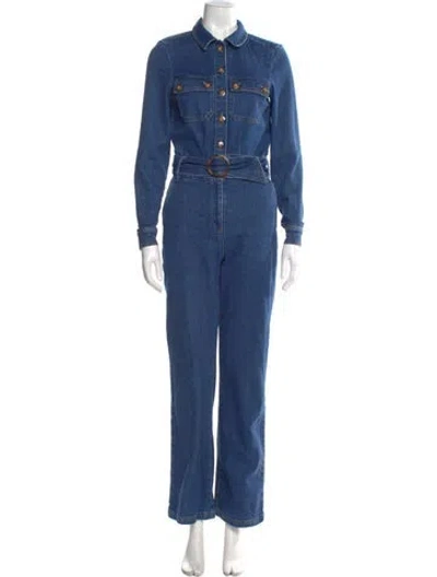 Pre-owned Sézane Jumpsuit In Blue