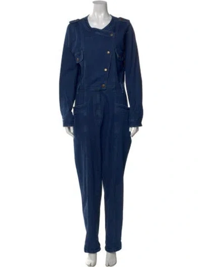 Pre-owned Sézane Jumpsuit In Blue