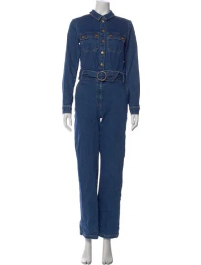 Pre-owned Sézane Jumpsuit In Blue