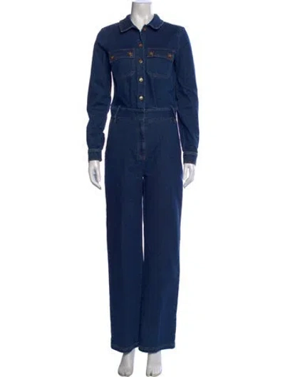Pre-owned Sézane Jumpsuit In Blue