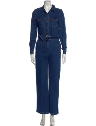 Pre-owned Sézane Jumpsuit In Blue