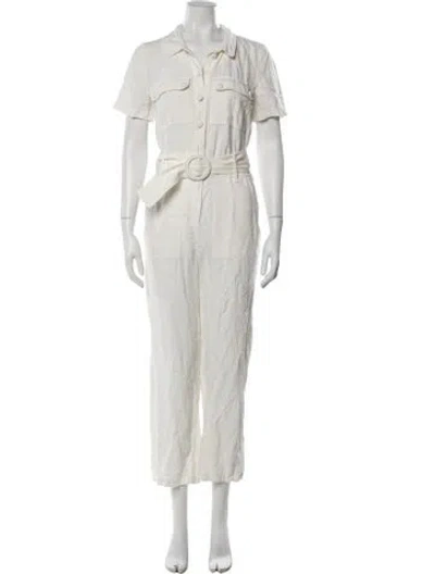 Pre-owned Sézane Jumpsuit In Neutrals/white