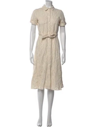 Pre-owned Sézane Knee-length Dress In Neutral