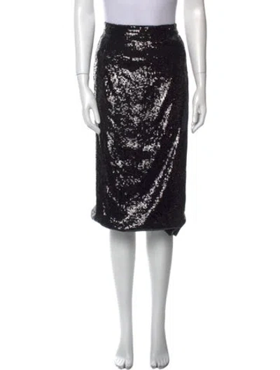 Pre-owned Sézane Knee-length Skirt In Black