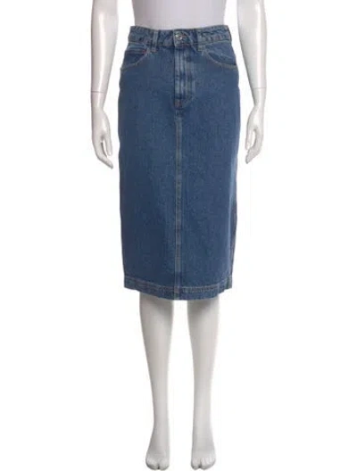 Pre-owned Sézane Knee-length Skirt In Blue