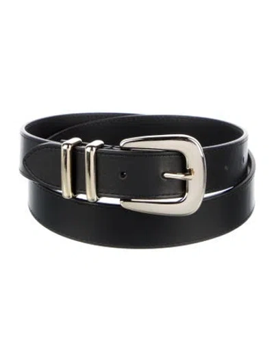 Pre-owned Sézane Leather Belt In Black