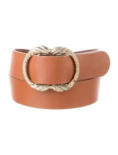Pre-owned Sézane Leather Belt In Brown