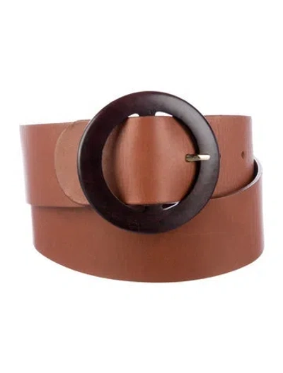 Pre-owned Sézane Leather Belt In Brown