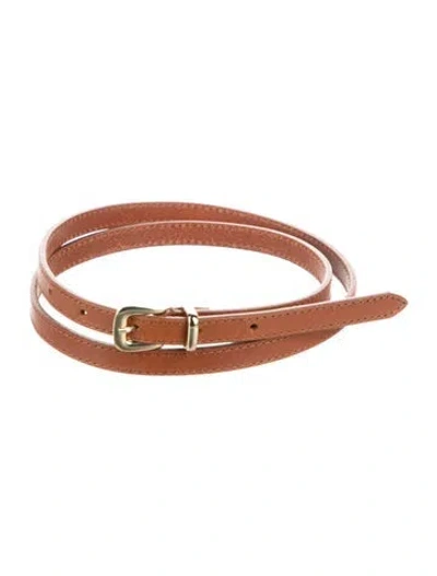Pre-owned Sézane Leather Belt In Brown