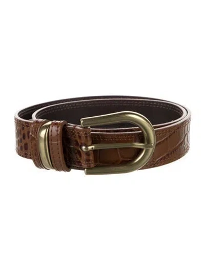 Pre-owned Sézane Leather Belt In Brown