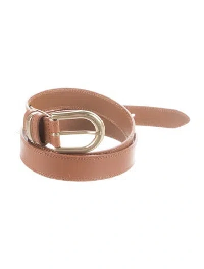 Pre-owned Sézane Leather Belt In Brown