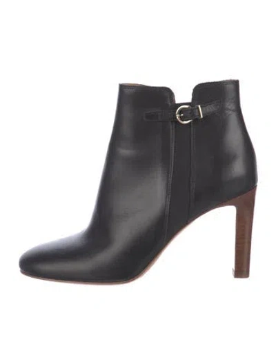Pre-owned Sézane Leather Boots In Black