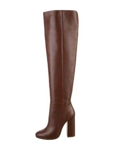 Pre-owned Sézane Leather Boots In Brown