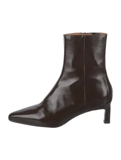 Pre-owned Sézane Leather Boots In Brown