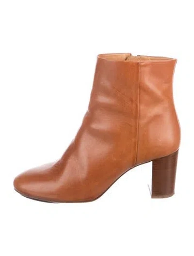 Pre-owned Sézane Leather Boots In Brown
