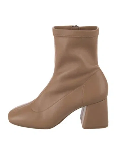 Pre-owned Sézane Leather Boots In Neutrals