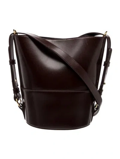 Pre-owned Sézane Leather Bucket Bag In Brown