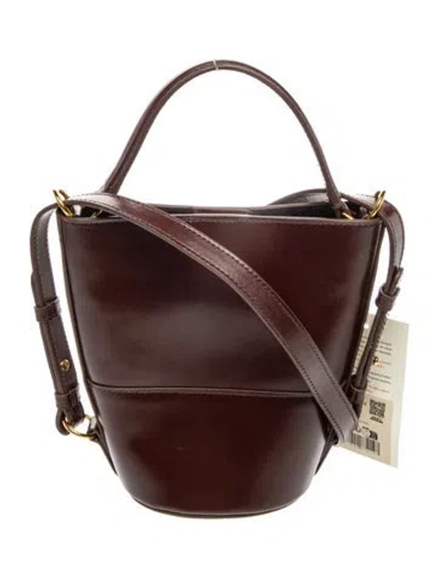 Pre-owned Sézane Leather Bucket Bag W/ Tags In Brown