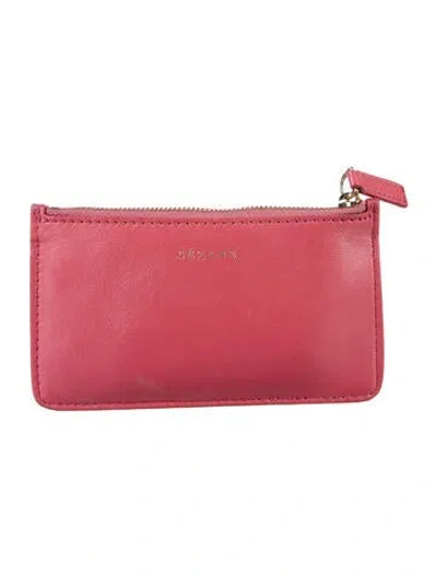 Pre-owned Sézane Leather Card Holder In Pink