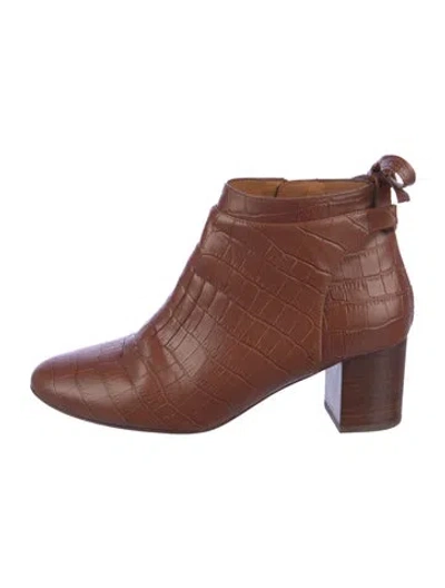 Pre-owned Sézane Leather Chelsea Boots In Brown