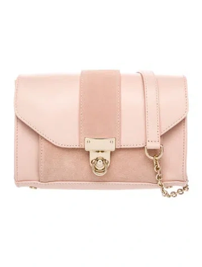 Pre-owned Sézane Leather Clutch In Pink