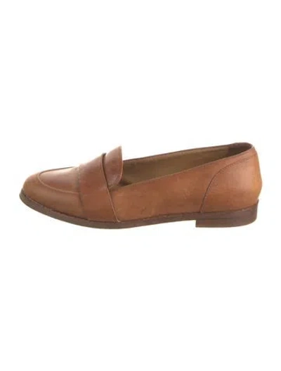 Pre-owned Sézane Leather Loafers In Brown