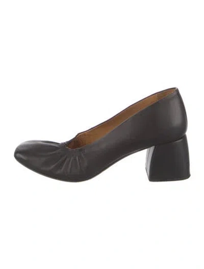 Pre-owned Sézane Leather Pumps In Black