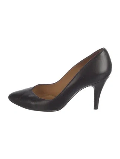 Pre-owned Sézane Leather Pumps In Black