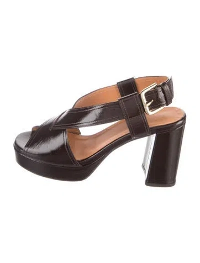 Pre-owned Sézane Leather Pumps In Brown