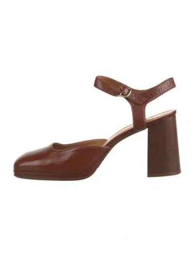 Pre-owned Sézane Leather Pumps In Brown