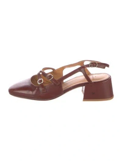 Pre-owned Sézane Leather Pumps In Brown