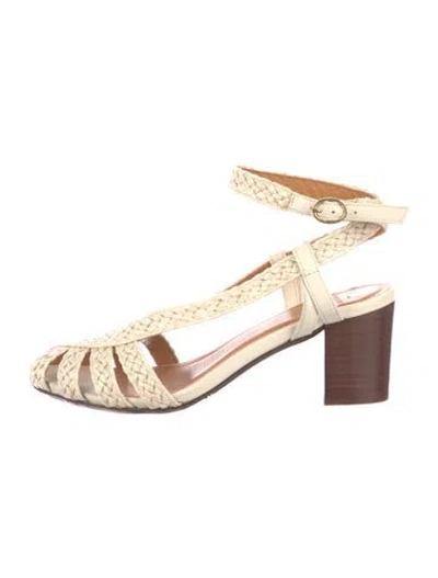 Pre-owned Sézane Leather Pumps In Gold