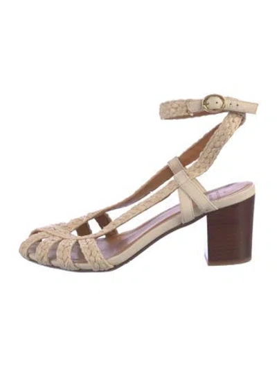 Pre-owned Sézane Leather Pumps In Neutrals