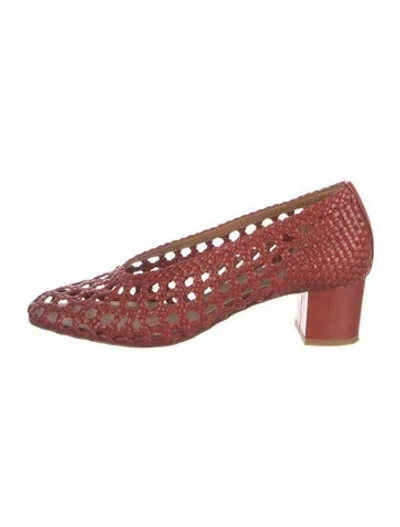 Pre-owned Sézane Leather Pumps In Orange